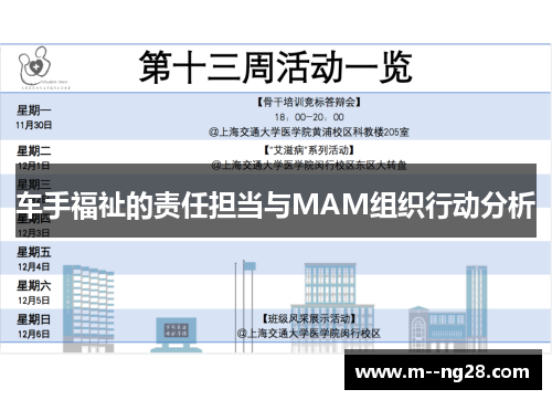 车手福祉的责任担当与MAM组织行动分析