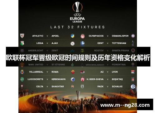 欧联杯冠军晋级欧冠时间规则及历年资格变化解析 欧联杯冠军晋级欧冠时间规则及历年资格变化解析